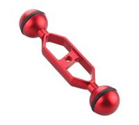 Yunmeryker Underwater Extension Arm for Camera Accessories, Double Articulated Arm, Anodized Aluminum Bracket, Extension Arm for Lights And Flashes, Red