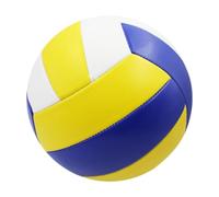 Yunmeryker Volleyball Ball Soft Official Play Training Match Anti Broken Waterproof PVC Material Suitable for School Sports Backyard Practice Gym Beach Games, Yellow Blue White