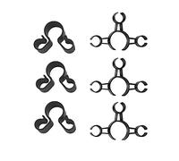 Yunmoxiao Bottle Sparkler Clips, 6 Pcs Champagne Sparkler Holders, Black