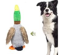 Yunmoxiao Dog Squeaky Toys, Quacking Mallard Duck Pet Dog Toy, Squeaky Dog Toy, Plush Puppy Dog Chew Toy Suitable for Small Medium Dogs