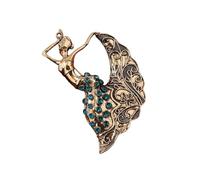 Yunnan Dai Ethnic Brooch Finish Lapel Pin for Photoshoot Stage Costume Intangible Cultural Badge