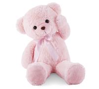 YunNasi Big Teddy Bear Giant Teddy Bear Large Stuffed Animal Plush Soft Toy for Girlfriend Kids on Birthday (35 Inch Pink)