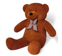 YunNasi Giant Teddy Bear Big Teddy Bear Huge Soft Plush Toy (100cm, Dark brown)
