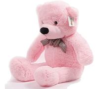 YunNasi Giant Teddy Bear Big Teddy Bear Huge Soft Plush Toy (100cm, Pink)
