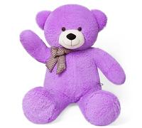 YunNasi Giant Teddy Bear Big Teddy Bear Huge Soft Plush Toy (100cm, Purple)