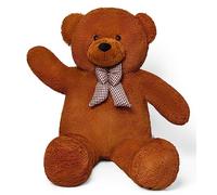 YunNasi Giant Teddy Bear Huge Soft Plush Toy 120cm XXL (Dark Brown)