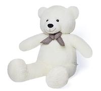 YunNasi White Giant Teddy Bear,100cm XXL Large Sfuffed Bear Plush Animal Doll