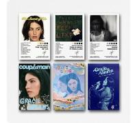 Yunneat A Set Of 6 Gracie Poster Abrams Vintage Music Album Cover Wall Art Canvas Posters Room Decorative Aesthetic Print Decor 08x12inch(20x30cm) Style-5