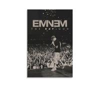 Yunneat Eminem Poster Music Vintage Live Rapper Poster Decorative Painting Canvas Wall Posters And Art Picture Print Modern Family Bedroom Decor Posters 24x36inch(60x90cm)