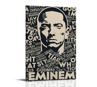 Yunneat Eminem Poster Music Vintage Rapper Poster Decorative Painting Canvas Wall Art 12x18inch(30x45cm) Bedroom Living Room Decor