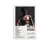 Yunneat Travis Poster Scott Music Album Rodeo Poster Decorative Painting Canvas Wall Posters And Art Picture Print Modern Family Bedroom Decor Posters 08x12inch(20x30cm)