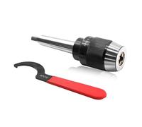 Yunnergo 1/8"-5/8" Keyless Heavy Duty Drill Chuck 1/64"-1/2", Special Titanium Jaws, with Integrated Shank, R8 Shank, MT3 Shank, MT2 Shank (1/8"-5/8",MT2 shank)