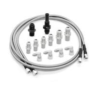 Yunnergo 70" Transmission Cooler Lines Kit with 6AN Hose Fitting Compatible with 6AN Transmission 4L80E TH350 TH400 4L60E 700R4 200-4R TR6060 C4 C6 AOD