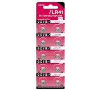 YUNNIAN 10 Pieces LR41 Alkaline Button Batteries 1.5V Replacement AG3/192/GP192A/LR736/V3GA For Various Electronic Devices