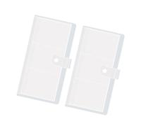YUNNIAN 2pcs Insert Page Album Small File Organiser Bag with 80/84/160 Slots Large Capacity for Easy Classification Easy