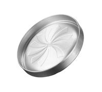 YUNNIAN 304 Stainless Steel Double Layer Dish Plate 20cm Heat Insulation Golden Finish Tableware for Family