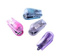 YUNNIAN 4Pcs Small Stapler for Office and School with Metal Structure and Fashion Design Travel Friendly File Management