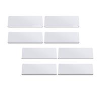 YUNNIAN 8Pieces Name Badge with Pin Reusable Identity Card Badge Holder with Pin for Office Workers Students