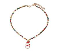 YUNNIAN Beautiful Women's Christmas Necklace Adornment With Colorful Beads And Styles Pendant For Fahsion Enthusiasts