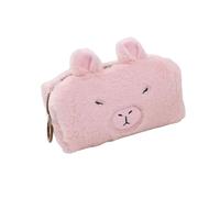 YUNNIAN Cartoon Furry Pencil Case Pen Pouches High Capacity Pencil Bag Travel Makeup Bag for Women Girl Student