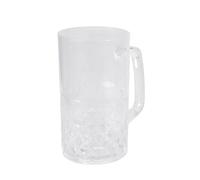 YUNNIAN German Styles Beer Mug with Handle Acrylic Ideal for Festival Birthday Christmas Barwares