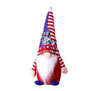 YUNNIAN Independence Day Gnome Statue of Liberty Plush Dwarf Gnomes Crafts