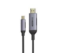 YUNNIAN Type C to HDMIs Cable for Phone15/16 Laptops Tablets High Resolution 4K@60Hz Display Dynamic HDRs Clear