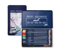 YUNNIAN Watercolor Coloring Pencil Set with Metal Case Colored Pencil with Fine Brush Artist Art Supplies for Sketching