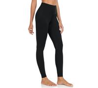 YUNOGA Women's High Waisted Workout Full Length Leggings, Tummy Control Buttery Soft Running Yoga Pants for Gym Athletic, Black, Large