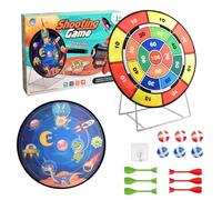 Yunova Kids Dartboard Set with Stand - Magnetic & Suction Darts Game, Foldable Hanging Target Board, Safe Soft Tip Darts for Indoor/Outdoor Play, Great Gift for Children’s Parties