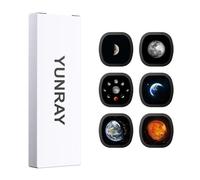 YUNRAY Galaxy Projector Disc Set, 6 Ultra HD Slides for Realistic Starry Sky & Nebula Projection, Compatible with Galaxy Projector Pro and Slot-Type Models (SKE-TKQ01 & BL-DQY02)