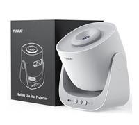 YUNRAY Galaxy Projector, Star Projector Home Planetarium Stars Ceiling Space Projection Starry Sky Night Light Lamp for Kids Adult Bedroom Decor Birthday Gift - 2 Discs (Grey)