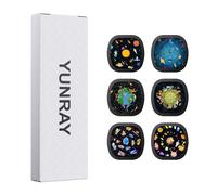 YUNRAY Realistic Discs, 6 Piece Ultra Clear 5K Projection Slides for Home Planetarium, Ultra HD Slides for Galaxy Projector Pro, Projector Not Included (Kids)