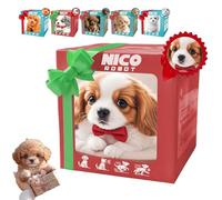 Yunrui Interactive Robot Dog - Realistic Walking, Barking & Tail Wagging Puppy, Multiple Adorable Styles, Safe & Engaging Companion for All Ages(Saint Bernard Brown)