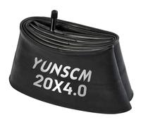 YUNSCM 1-PC 20x4.0 Fat E-Bike Tire Tube 20 x 4.0 Schrader Valve 32mm Inner Tube Compatible with Fat Bike 20 x 4 20x4 1/4 20x4.25 20x4.50 Electric Bicycle Tube