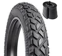 YunSCM 1-Pcs 20'' Fat E-Bike Tyre 20x4.0 Tires 102-406 with 20 inch Heavy Duty Inner Tube 20x3.5/4.0 AV32mm Schrader Valve Compatible 98/100-406 Road Bike/E-Bike 20x4.0 Fat Tyre and Tube