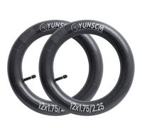 YunSCM 2-PCS 12" Kid Bike Inner Tubes 12x1.75 12x1.95 12x2.1 12x2.125 12x2.25 ETRTO 47/57-203 AV32mm Schrader Valve Compatible with 12x1.75/1.95/2.125/2.25 Child Road Bike Tyre Tubes
