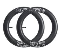 YunSCM 2-PCS 14" Heavy Duty Bike Tubes 14x1.50 14x1.75 14x1.90 38/48-254 AV32mm Schrader Valve Premium Butyl Rubber Inner Tubes Compatible with 14x1.50/1.75/1.90 Bike Bicycle Tyres Tube