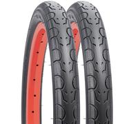 YunSCM 2-PCS 16" Road Bike Tyres 16x1.75 47-305 Bike Tires Foldable Compatible with 16 inch BMX/Road Bike/Stroller Bicycle Tyres 16x1.75
