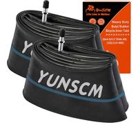 YunSCM 2-PCS 20 inch Heavy Duty Bike Inner Tubes 20x4.0 20x4.50 100/114-406 Bike Tubes TR4A-40L Valve Compatible with 20x4.0/4.5 Road/MTB Bike Bicycle Fat Tyre Tube