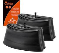 YunSCM 2-PCS 24 inch Heavy Duty Fat Tubes 24x4.0/4.5 ETRTO 98/102-507 AV32mm Schrader Valve 24" E-bike Inner Tubes Compatible with 24x4.0 24x4.10 24x4.25 24x4.35 24x4.50 Bike/Mountain Bike Tyre Tubes