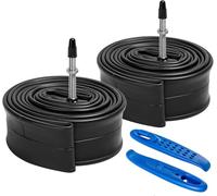 YunSCM 2-PCS 25/32-622 28 inch / 700C Bike inner tube700x25C 700x28C 700x30C 700x32C FV48mm Presta Valve Compatible with 700x25C/32C Road/MTB Bike Tyre Tubes
