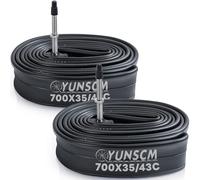 YunSCM 2-PCS 35-43/622 Bike Inner Tubes 700x35C/43C FV48mm Presta Valve Compatible with 700 x 35C 700 x36C 700 x38C 700 x40C 700 x42C 700 x43C Off/On Bike Tyre Tubes