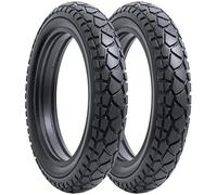 YunSCM 2 x 20 Inch Fat Tyres, 20 x 4.0/98-406 E-Bike, Bicycle Tyres, Compatible with 20 x 4.0 20 x 4 Electric Bikes, Mountain Bikes/Off-Road Tyres (Y-1327)