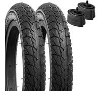 YunSCM 2Pcs 12" Kid Bike Tyres 12x1.75 Tires 47-203 and Bike Inner Tubes 12x1.75/2.125 AV32mm Schrader Valve Compatible with 12x1.70 12x1.75 12x1.80 Child Road Bike Bicycle Tyres and Tubes