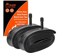 YunSCM 2PCS 14" Heavy Duty Bike Tubes 14x1.75 14x1.95 14x2.0 14x2.10 14x2.125 14x2.25 47/57-254 Inner Tube AV32mm Schrader Valve Compatible 14x1.75/1.95/2.0/2.10/2.125/2.25 Off Road Mountain Bike Tyre