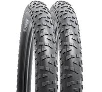 YunSCM 2PCS 27.5" Folding Bike Tyres 27.5x3.0 (ETRTO 75-584) -60TPI Nylon,Puncture-Resistant,Compatible with 27.5 x 3.0 Mountain Bike Tyres (Y-1156)