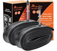 YunSCM 2PCS 28/29" 45/62-622 Heavy Duty Bike Inner Tubes 28/29x1.75 28/29x1.95 28/29x2.10 28/29x2.25 28/29x2.40 FV48mm Presta Valve Compatible 28/29x1.75/1.95/2.25/2.40 Road/Mountain Bike Tyre Tubes
