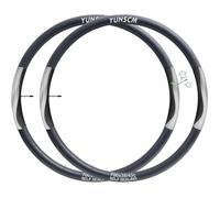 YunSCM 2Pcs 35/43-622 Self-Sealing 700C Bike Inner Tubes 700x35C 700x38C 700x40C 700x43C FV48mm Removable Presta Valve Automatic Repair Puncture Resistant Tube Compatible 700x35/43C Bicycle Inner Tube