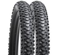 YunSCM 2Pcs Foldable 24 inch Bike Tyres 24 x 2.125 Tires 57-507 Compatible with 24x2.0 24x2.10 24x2.125 24x2.15 Mountain/Gravel/Off Road/Road Bicycle Bike Tyre